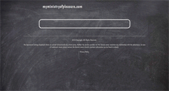 Desktop Screenshot of myministryofpleasure.com